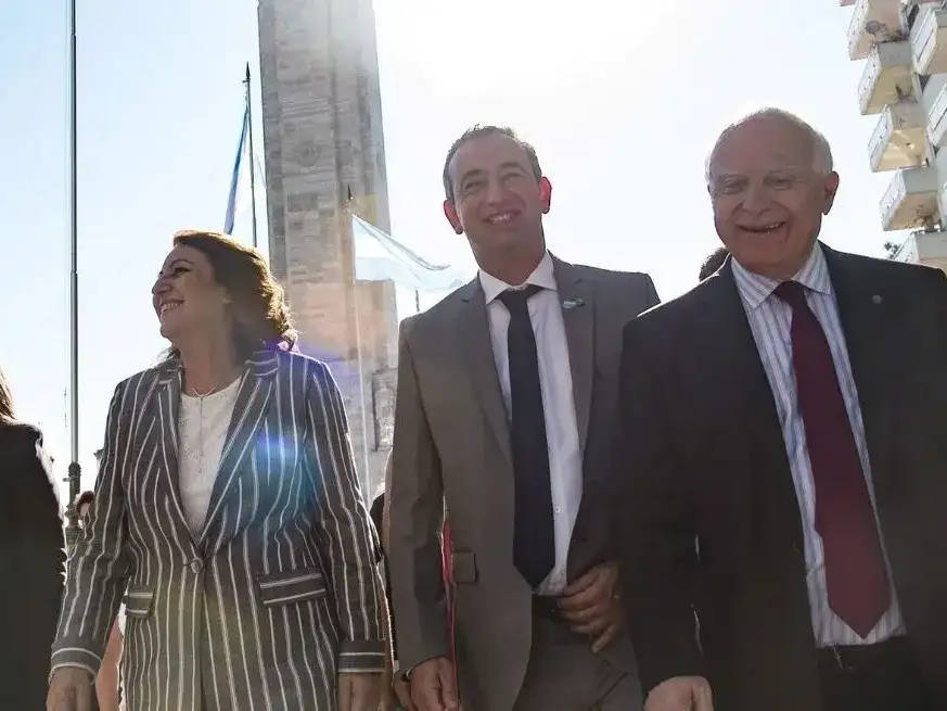 Mónica Fein, Pablo Javkin y el recordado Miguel Lifschitz.