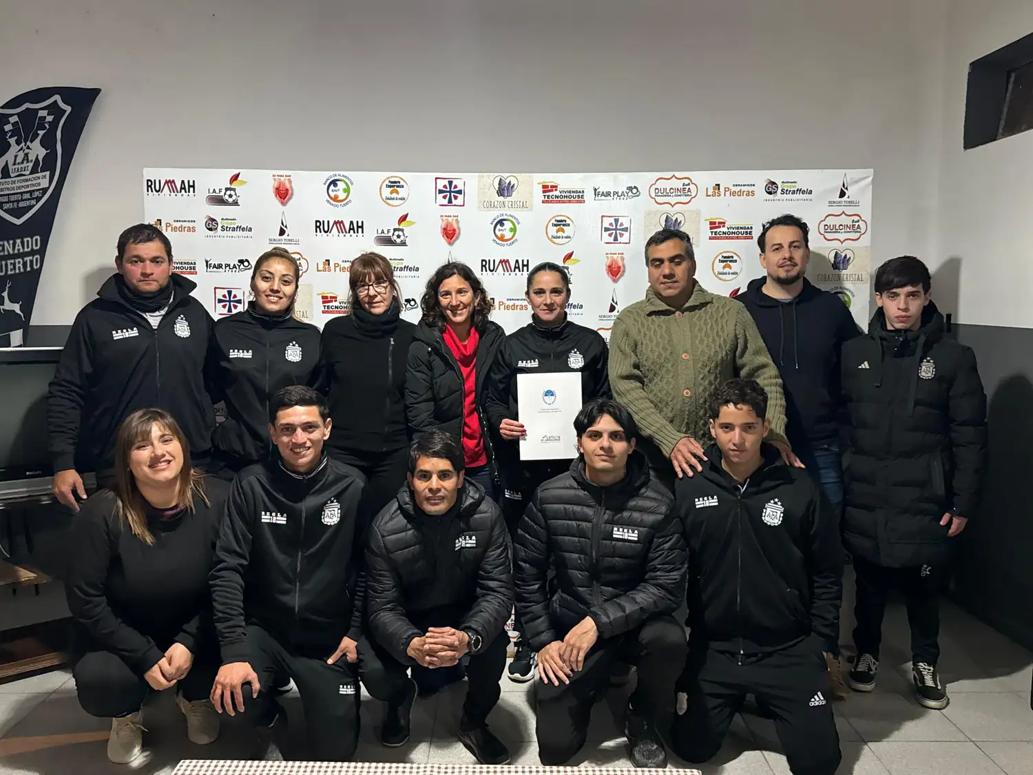 La senadora visitó el Centro de Formación de Árbitros Deportivos.