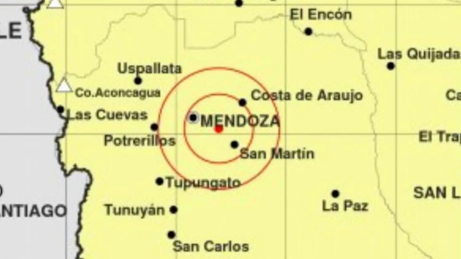 Sismo de 5.1º en la escala de Richter en Mendoza