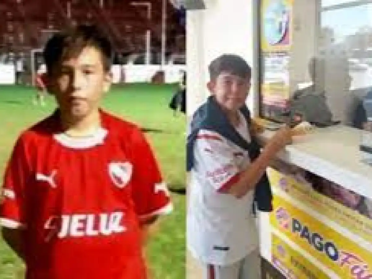 La historia de Pedro, el niño de 12 años que vendió sus botines para aportar a la colecta de Independiente