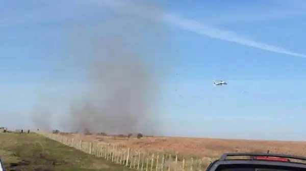 Cayó un avión de la Fuerza Aérea Uruguaya durante un entrenamiento en Durazno