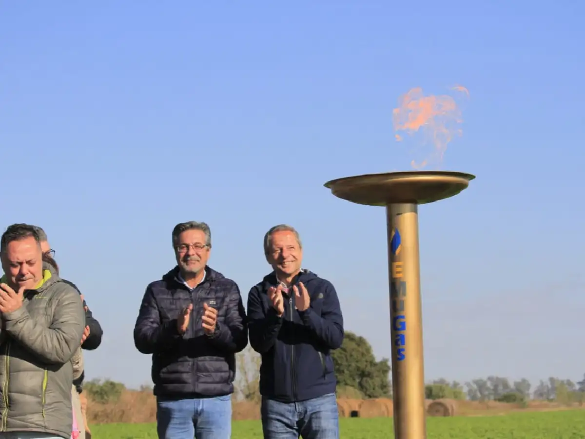 Se inauguró el nexo gasífero a Plaza San Francisco