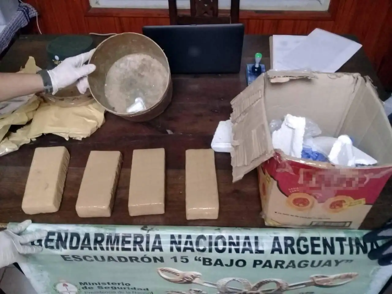 Formosa: ocultaban marihuana dentro de un pote para dulce de leche