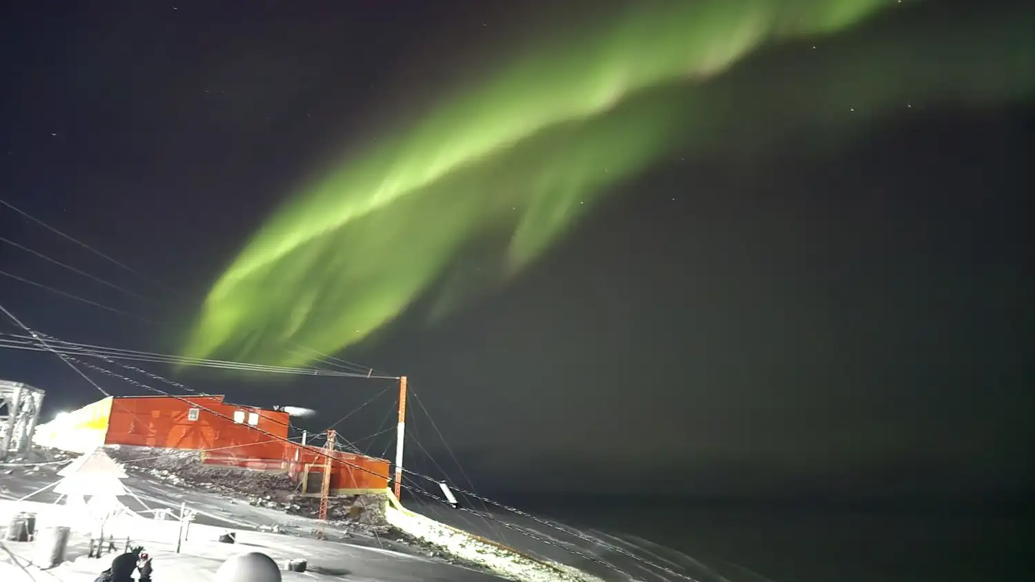 ¡Auroras Australes en la Base Belgrano II!