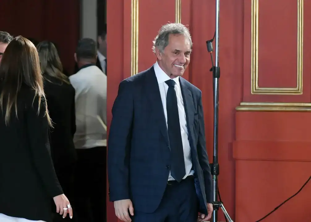 El Secretario de Turismo, Ambiente y Deportes, Daniel Scioli.