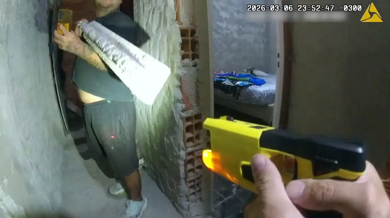 El momento de la detención.