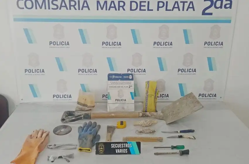 Hombre con numerosos antecedentes saqueó una obra en barrio San José