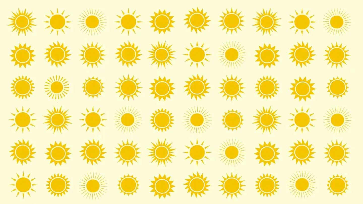 Sólo un genio con un coeficiente intelectual muy alto puede encontrar el sol que se destaca en la imagen