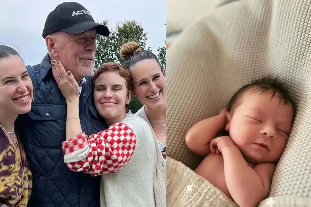 Bruce Willis y Demi Moore fueron abuelos: la tierna foto del nuevo integrante