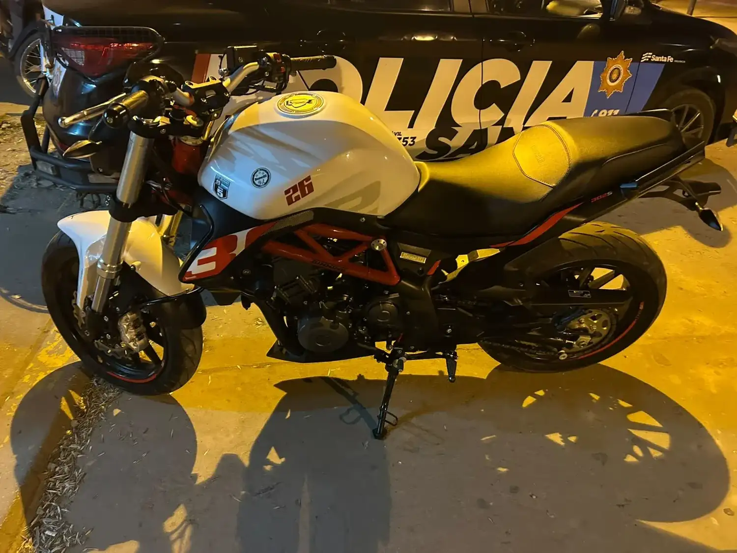 La moto fue derivada a sede policial.
