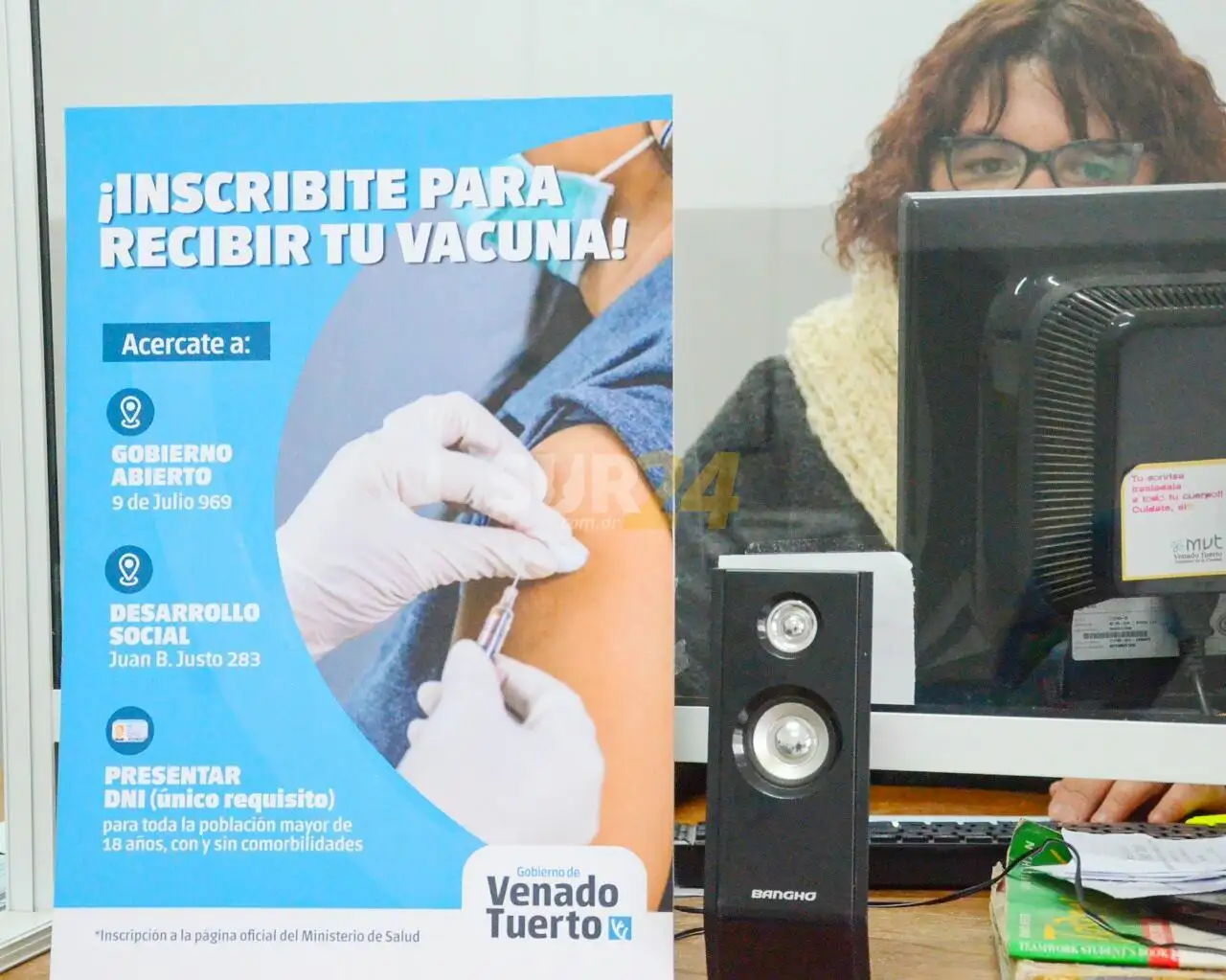 El Gobierno de Venado Tuerto ayuda a la población a anotarse para recibir la vacuna contra el Covid