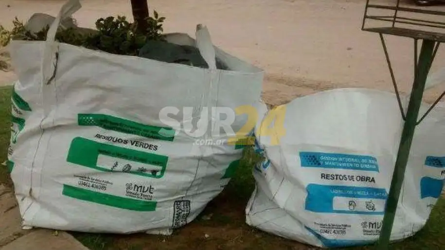 Cronograma de recolección restos verdes y de obra para la próxima semana 