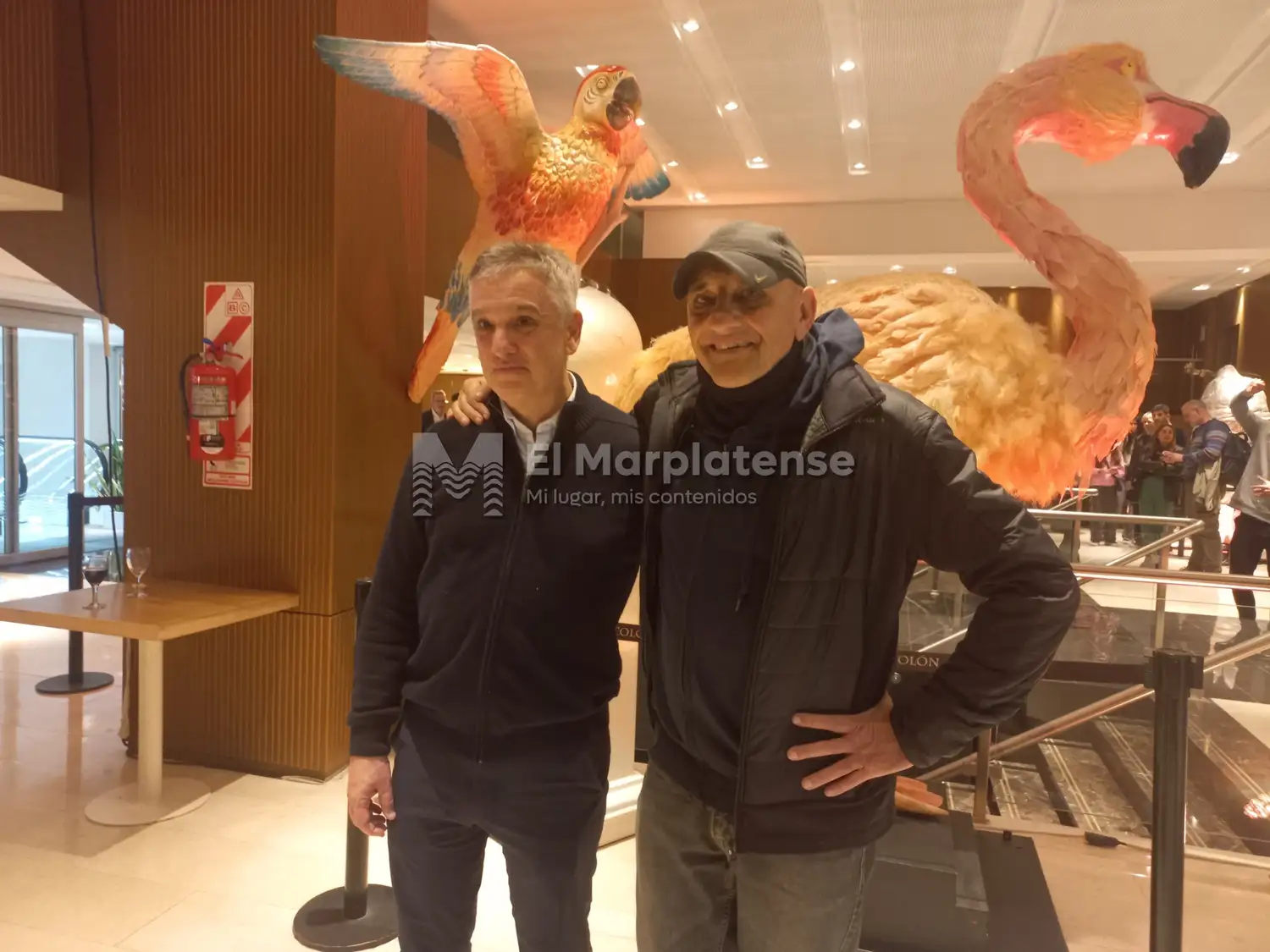 Marcelo González junto a Gabriel Goity.