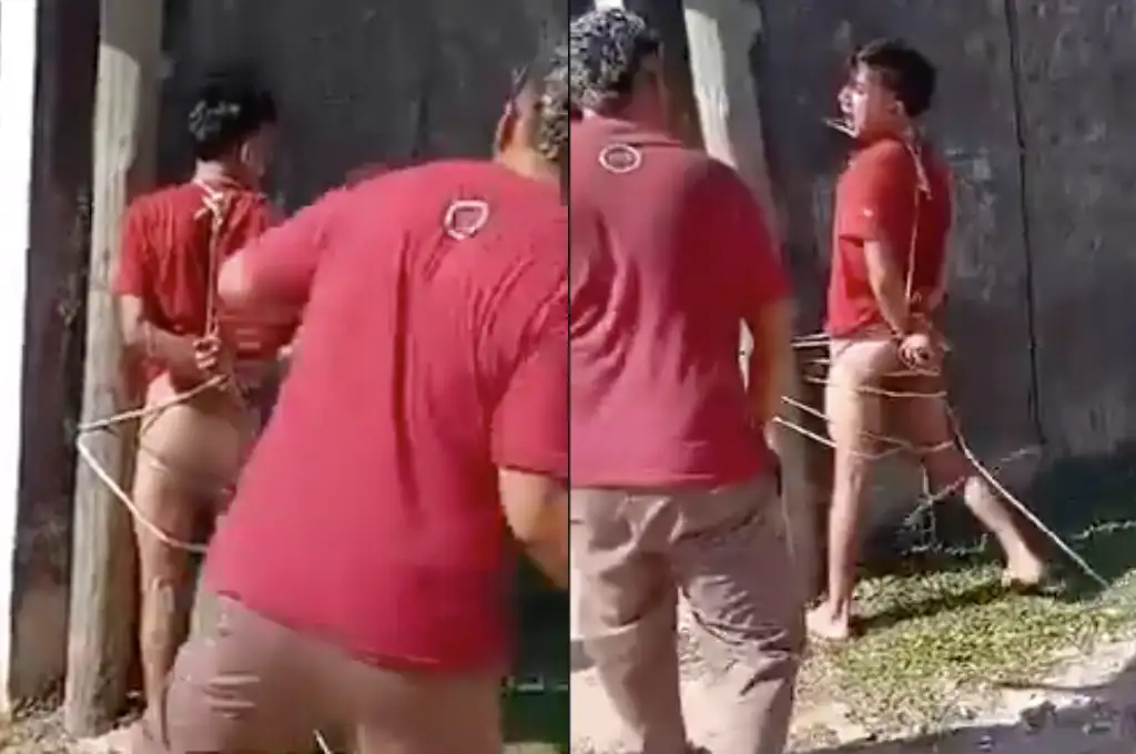 Un hombre le dio varios latigazos a un joven ladrón en Corrientes.