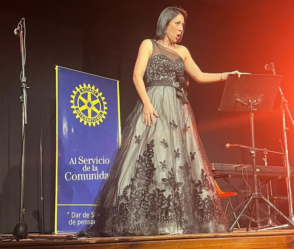 La soprano Daniela Ratti sobresalió en el escenario del teatro rufinense.