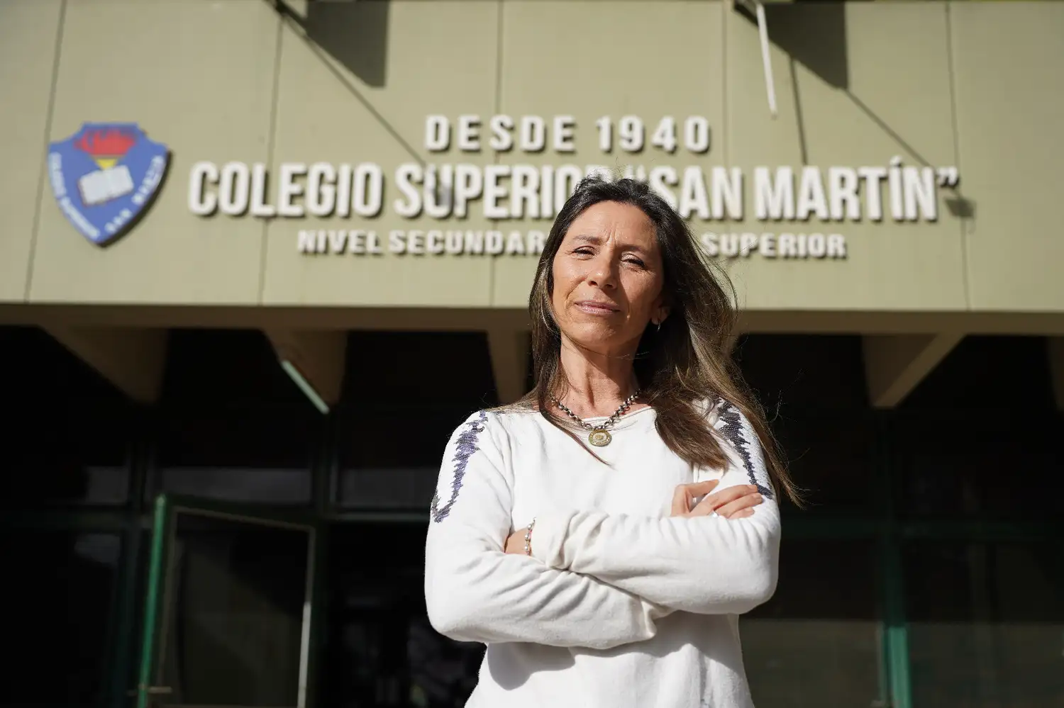 Luciana Jussepp, directora del Colegio Superior San Martín, faro educativo de la ciudad.