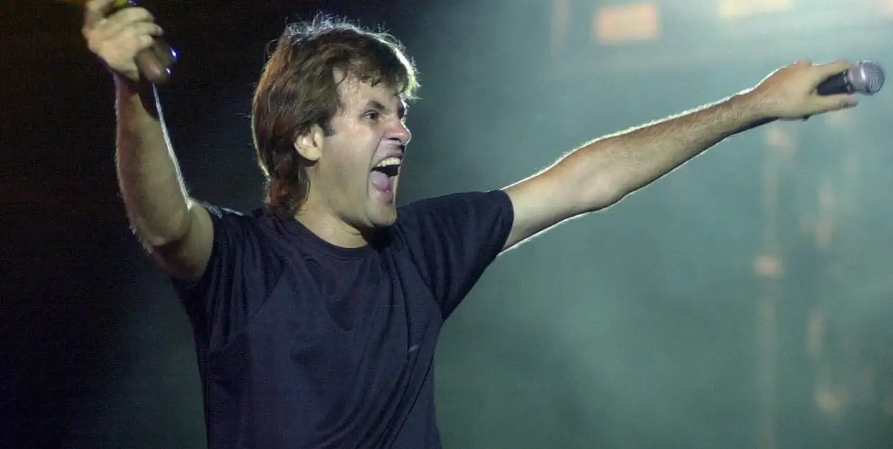 Ciro, en el cierre de la edición 2004 del Cosquín Rock. Foto: Archivo El Litoral/Télam.