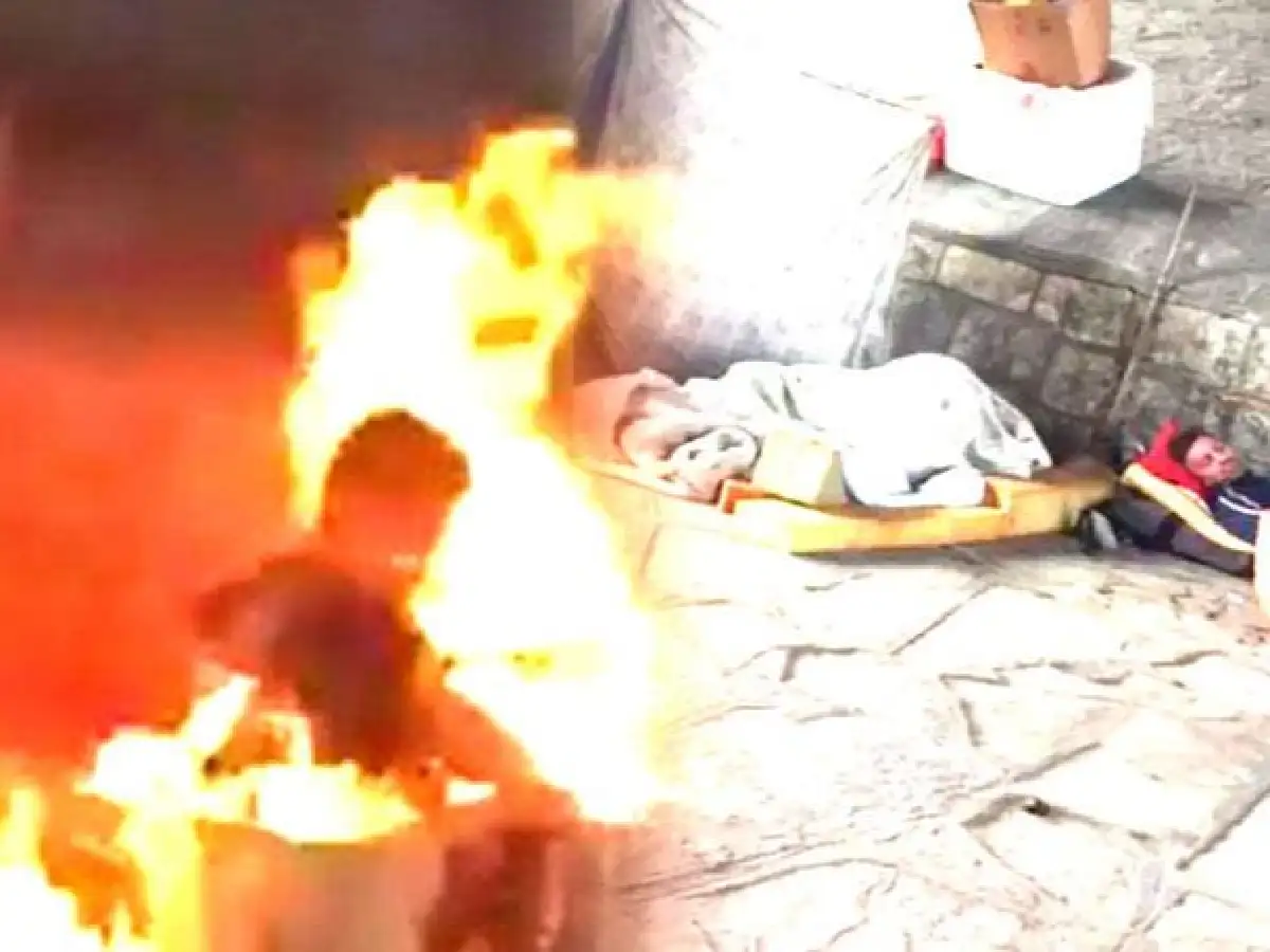 Ataque aberrante: le prendieron fuego a un indigente