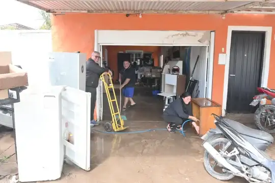 Temporal en Bahia Blanca.