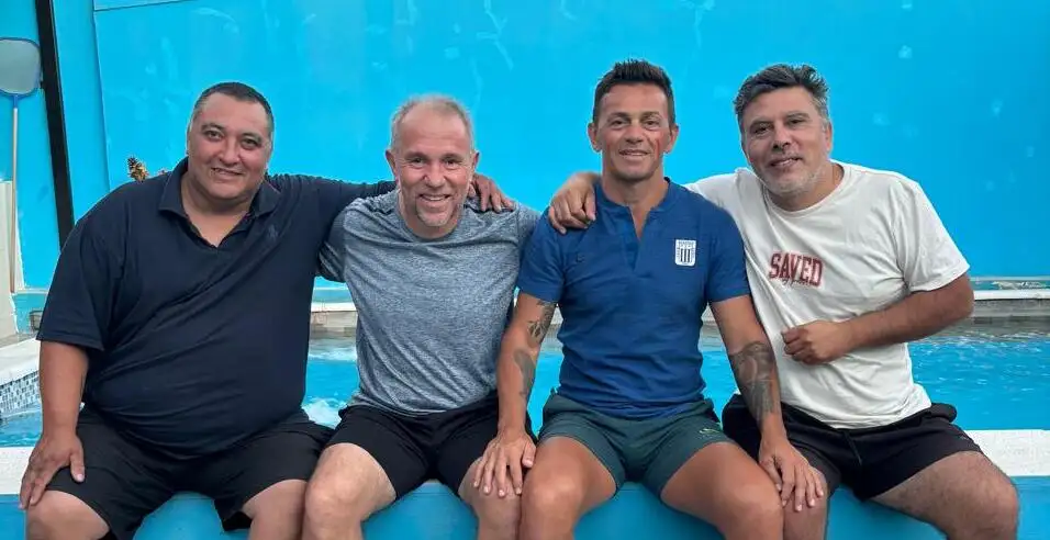 Los organizadores Cristian Zapata, Silvio Ceballos, Rubén Marchi y Maximiliano Minué .