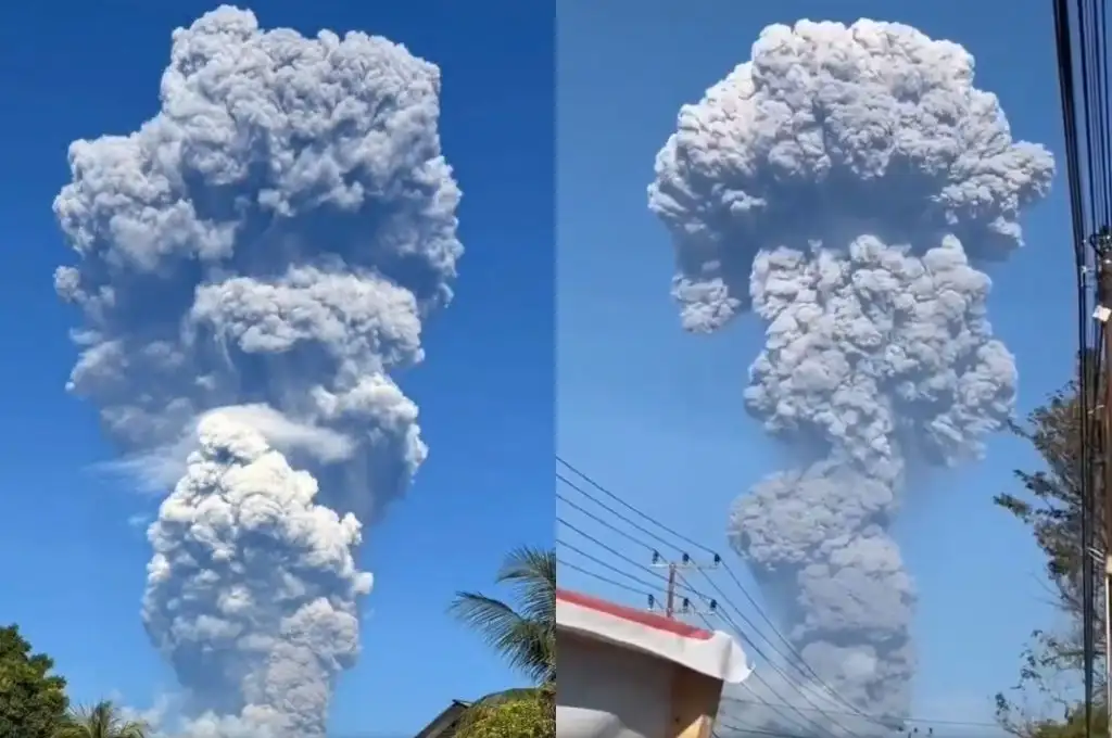 Erupción del volcán Dukoto