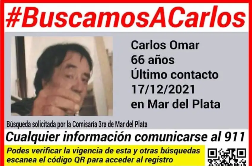 Búsqueda desesperada de un hombre de 66 años en Mar del Plata