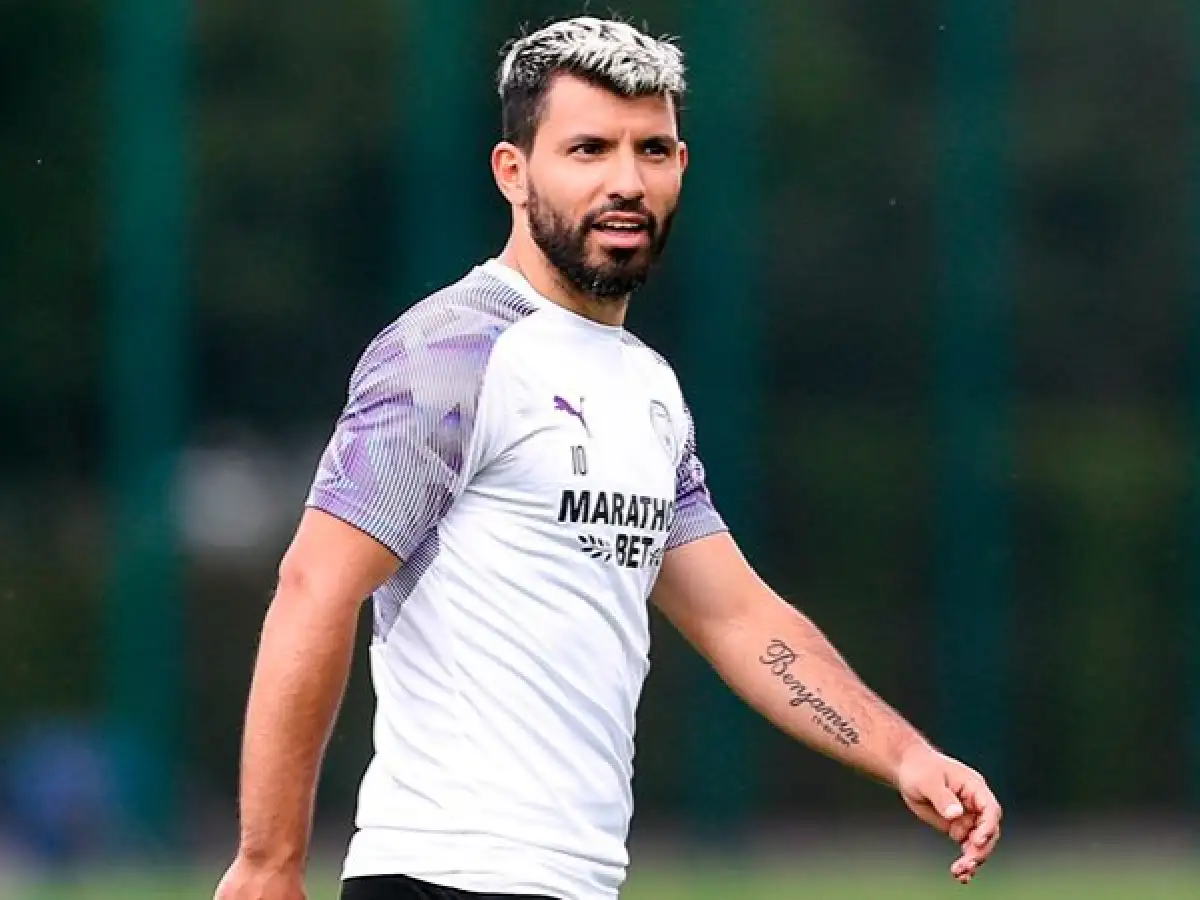 Agüero volvió a entrenarse en el City 