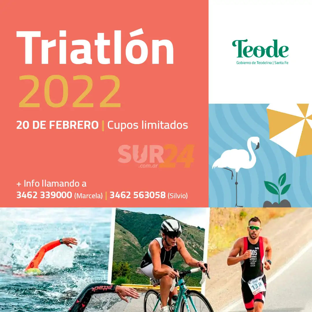 Llega una nueva edición del triatlón a Teodelina