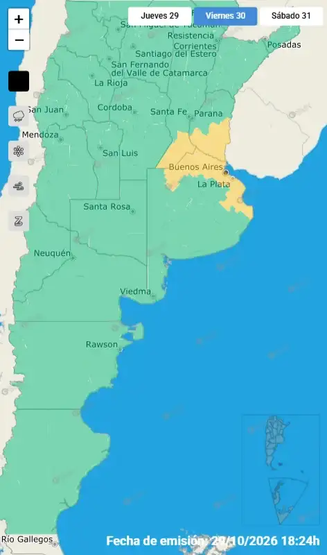 mapa alertas