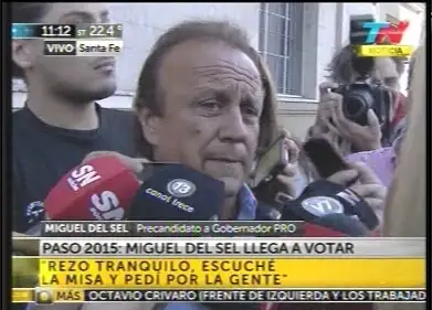 Del Sel votó y pidió que “no pase nada extraño”
