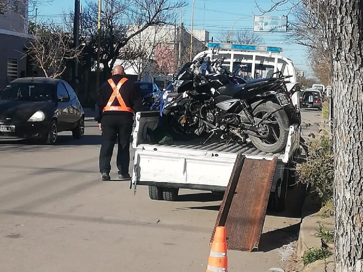 Secuestran 22 motocicletas en control vial