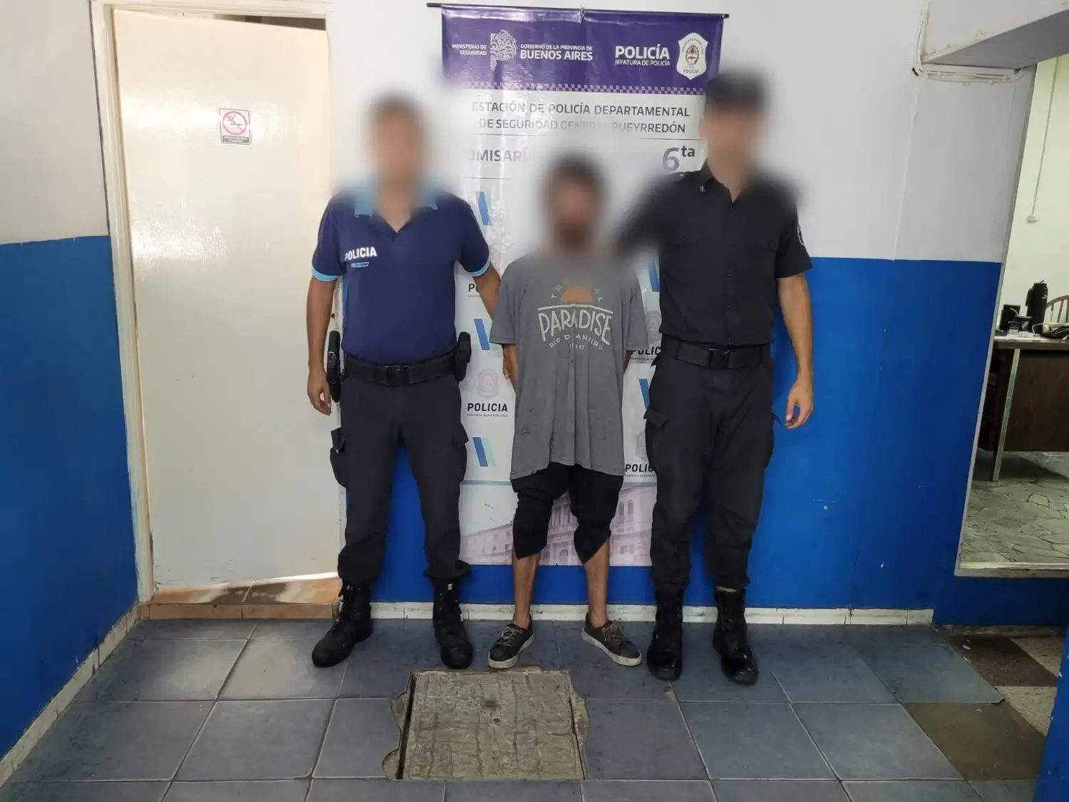 El agresor de 35 años fue capturado, tras agredir al trabajador del volante de 44 años.