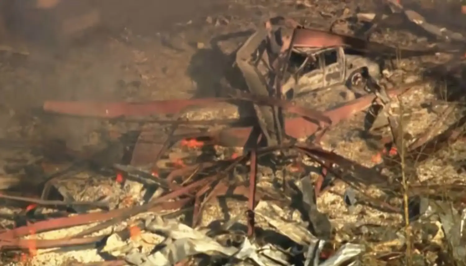 La planta de explosivos antes del accidente.