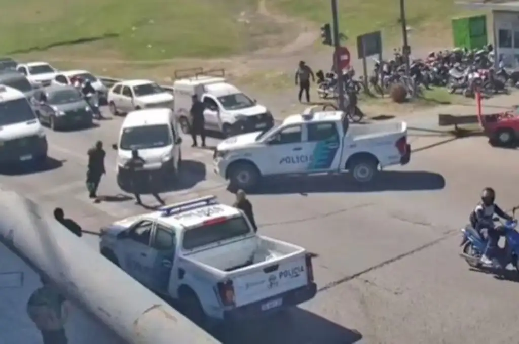 Feroz enfrentamiento con la policía