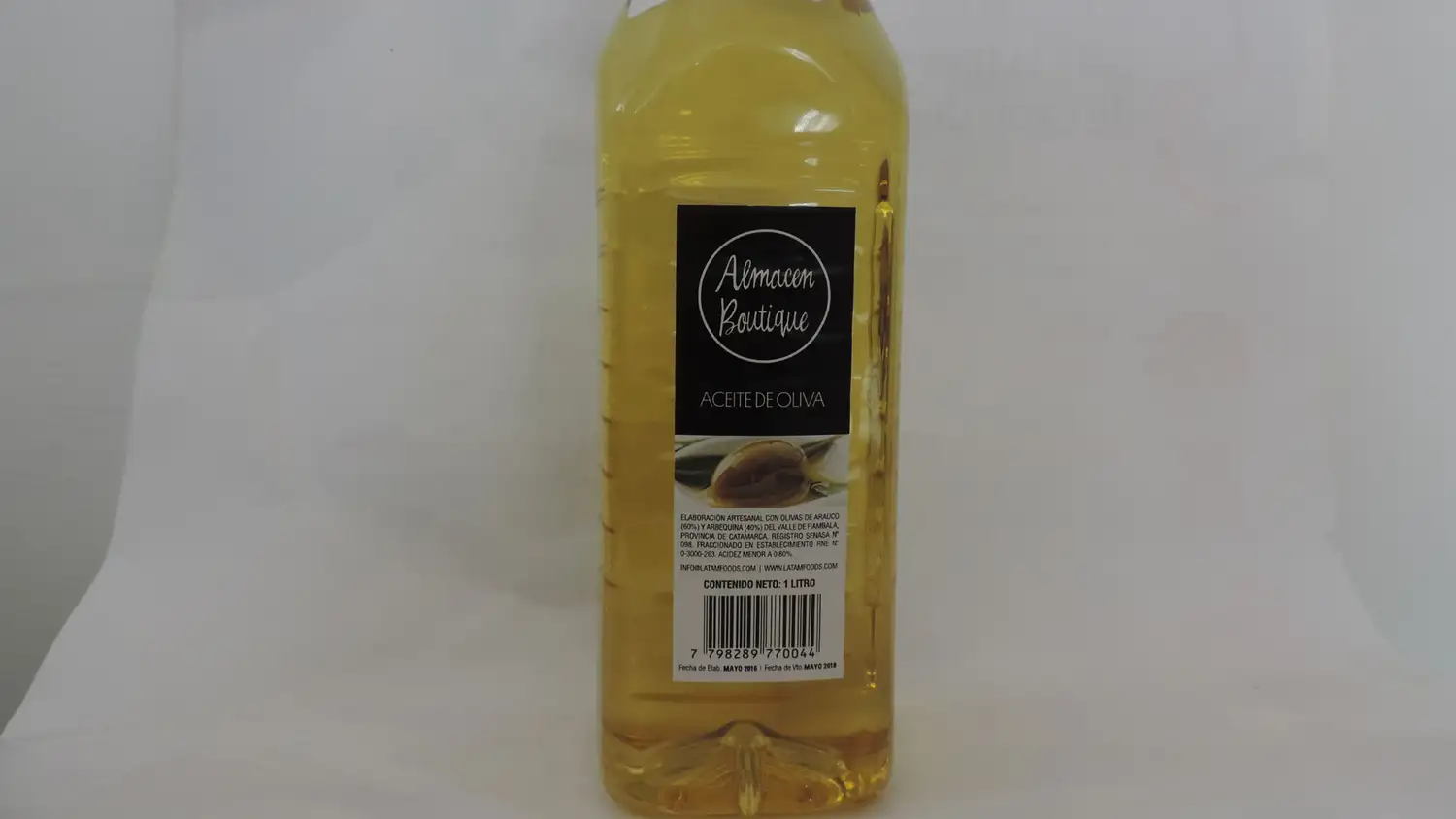 La Assal prohibió el aceite de oliva “Almacén Boutique”