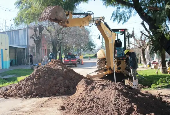 Santo Tomé: Comenzó la ampliación de la red de cloacas a barrio Piagentini