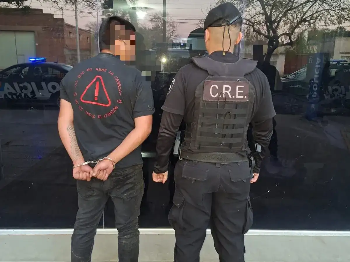 El involucrado fue trasladado a sede policial, donde se realizaron las actuaciones correspondientes. Foto: UR VIII