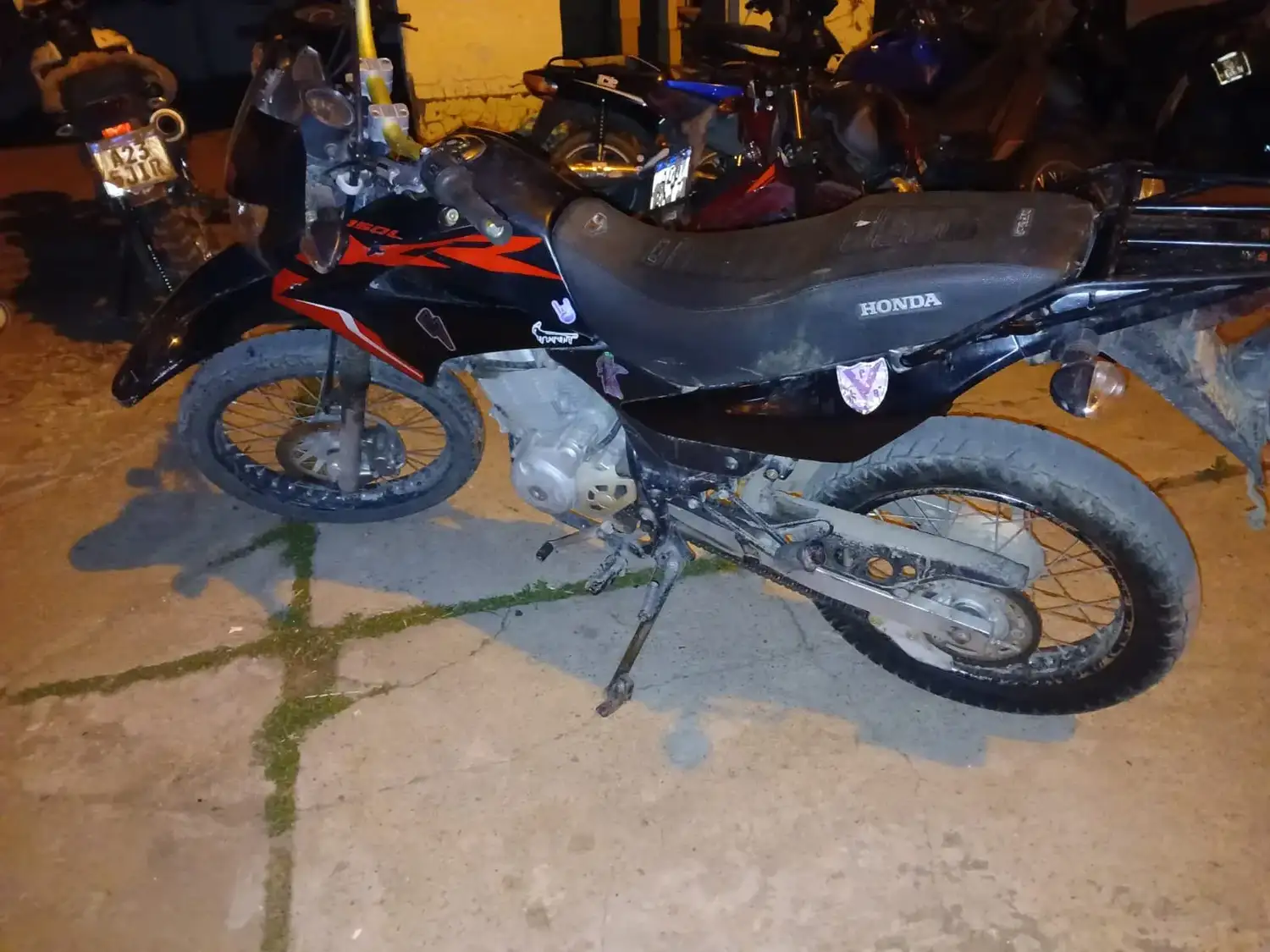 La moto fue trasladada a sede policial.