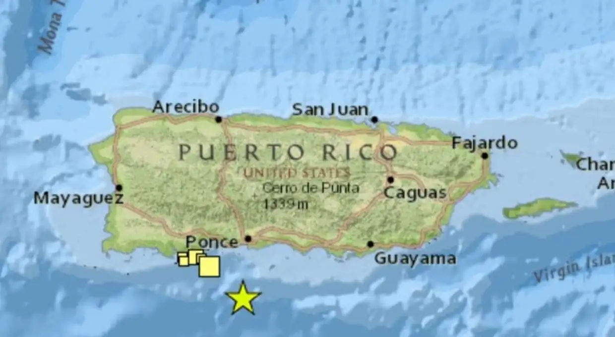 Nuevo temblor de magnitud 6.4 sacude a Puerto Rico
