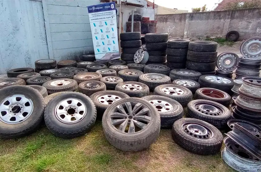 Clausuran agencia de autos: detectan Hilux robada en Mendoza y 50 ruedas de auxilio