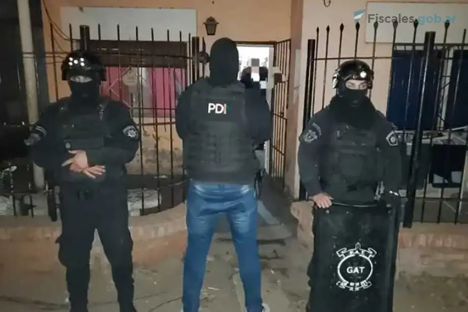 Una de las viviendas que fue allanada en el marco de la investigación por el secuestro extorsivo.