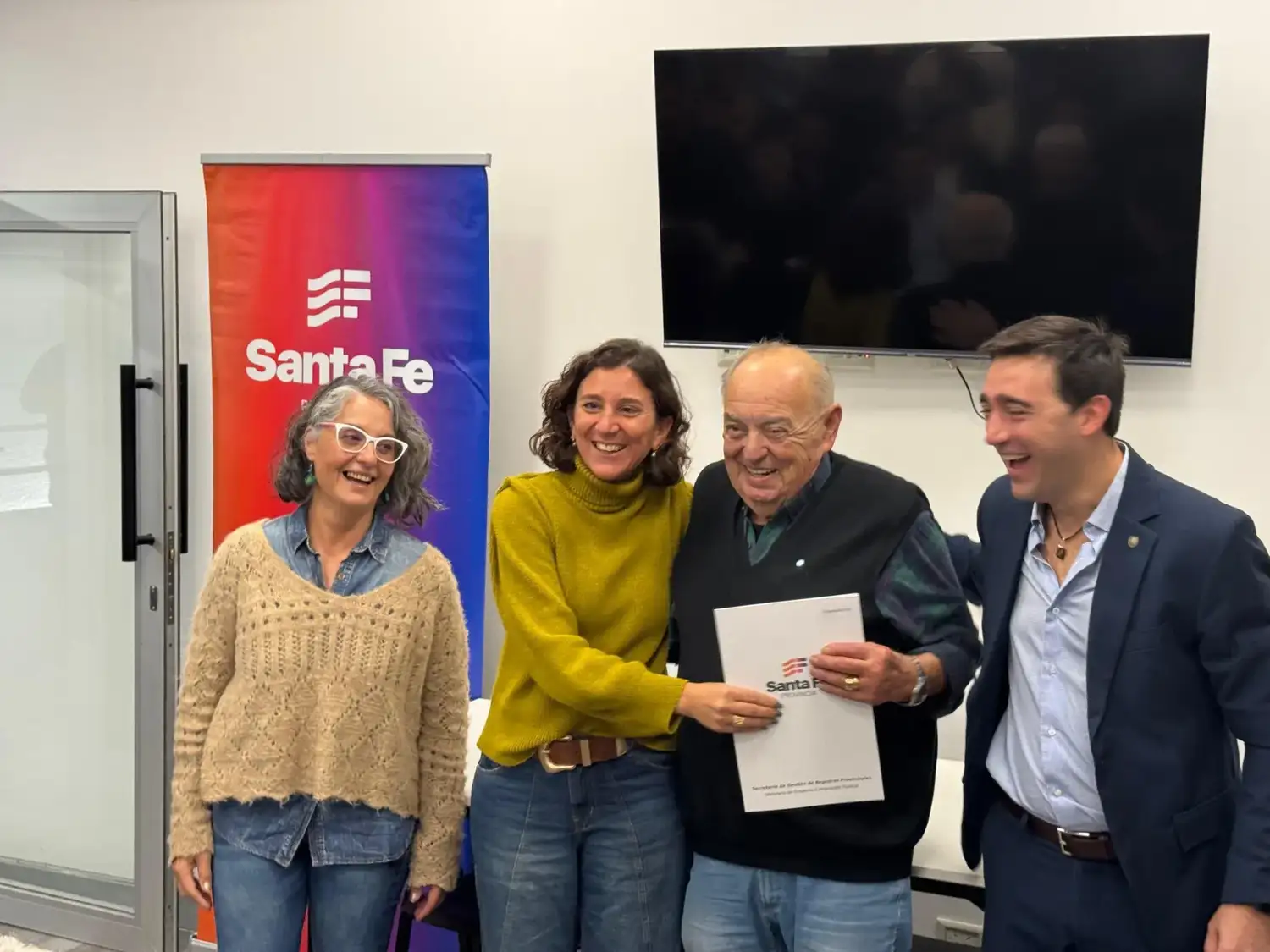Di Gregorio tras la firma del convenio.