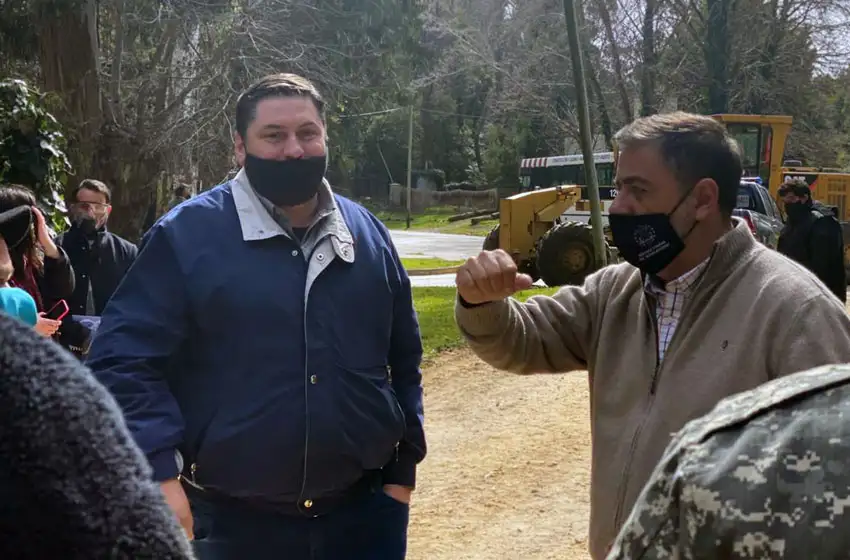 Comando sur en Lomas del Golf: recorrida por las obras donde se instalará la policía
