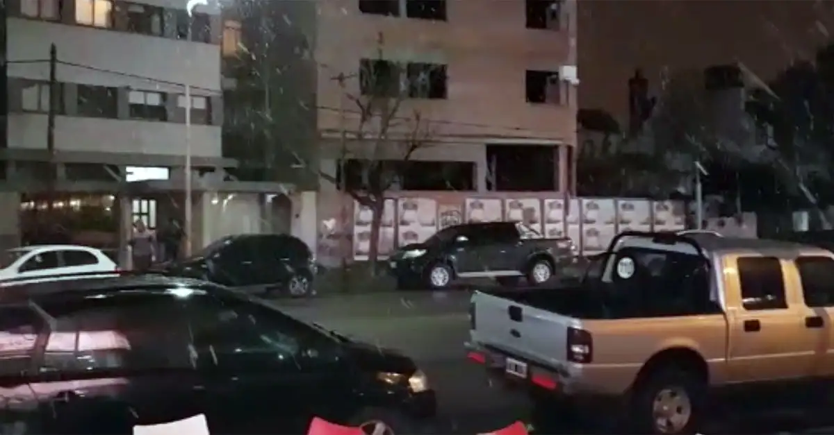 Sorpresiva nevada en Bahía Blanca