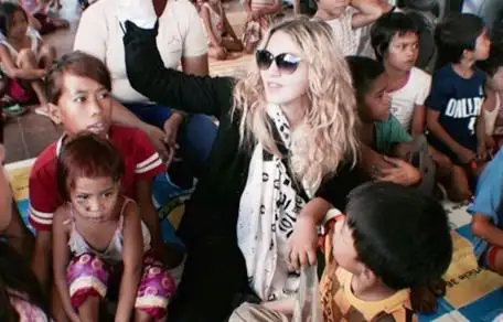 Madonna y una visita sorpresa que alegró a varios niños