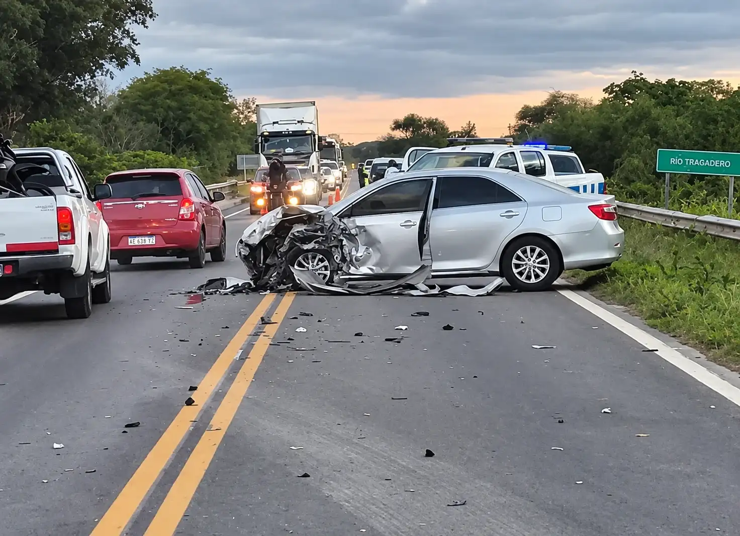 Fuerte accidente en Chaco: un diputado nacional chocó contra un camión