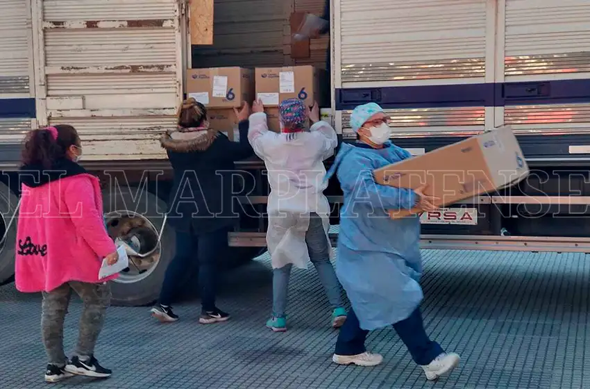 Más de un millón y medio de vacunas ya llegaron a Mar del Plata