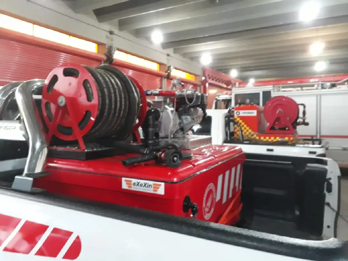 Los bomberos incorporaron un nuevo kit para incendios forestales