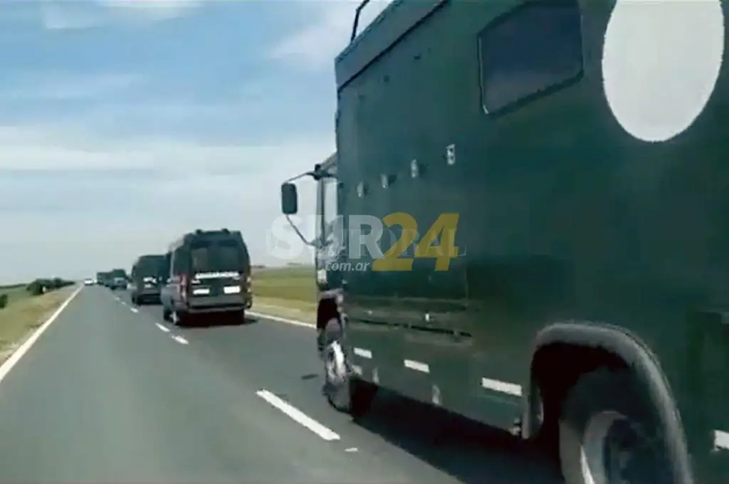 Caravana de gendarmes a la provincia de Santa Fe