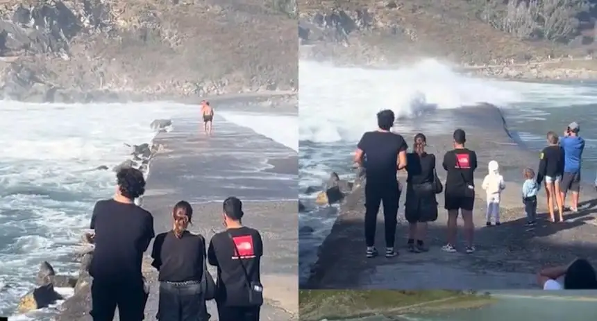 Impactante momento